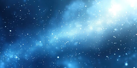 Obraz premium Blue Background with Light Particles and Soft Glow