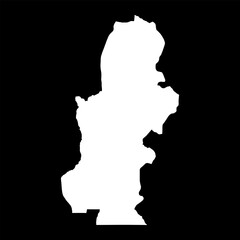 Kasai province map, administrative division of Democratic Republic of the Congo. Vector illustration.