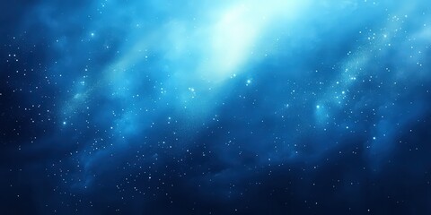 Obraz premium Blue Background with Soft White Rays and Dust Particles