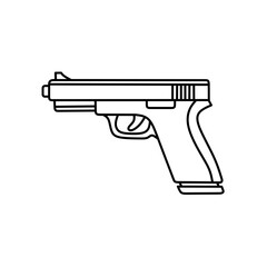 Pistol vector illustration 