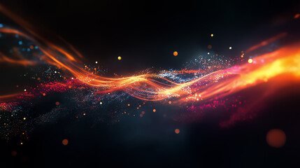 Obraz premium Dynamic Abstract Light Flow