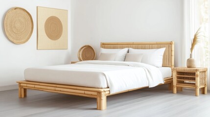 Modern Bamboo Bedroom with Minimalist Design