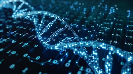 Digital DNA Strand Representation in AI Concept