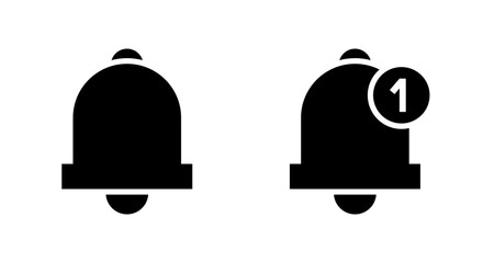 Notification bell icon. Notice sign symbol. New message concept