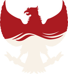 Garuda Pancasila Red and White