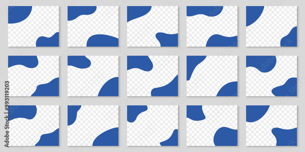 Aufkleber divider shape collection for websites. abstract top and bottom design elements. waves, curve separat