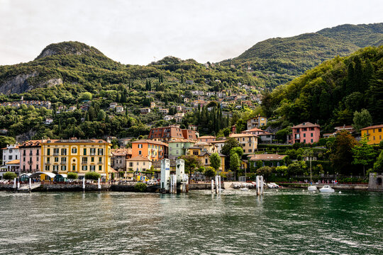 Lake Como, Italy - August 31, 2023: A villa at Lake Como