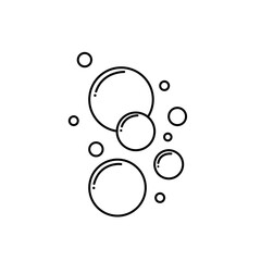bubble vector line icon isolated on white background