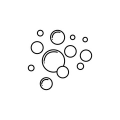 bubble vector line icon isolated on white background