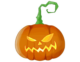 ハロウィン　ジャックオーランタン　お化けカボチャ　アイコン素材　7