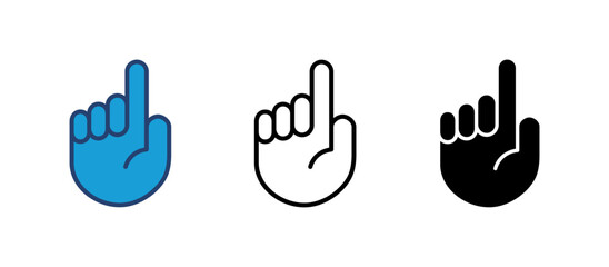 Hand icon vector. hand vector icon, palm