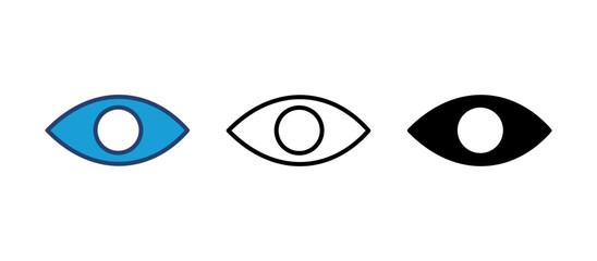 Eye icon vector. Eye vector icon. Look and Vision icon.