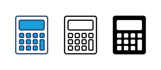 Calculator icon vector. Accounting calculator icon. calculator vector