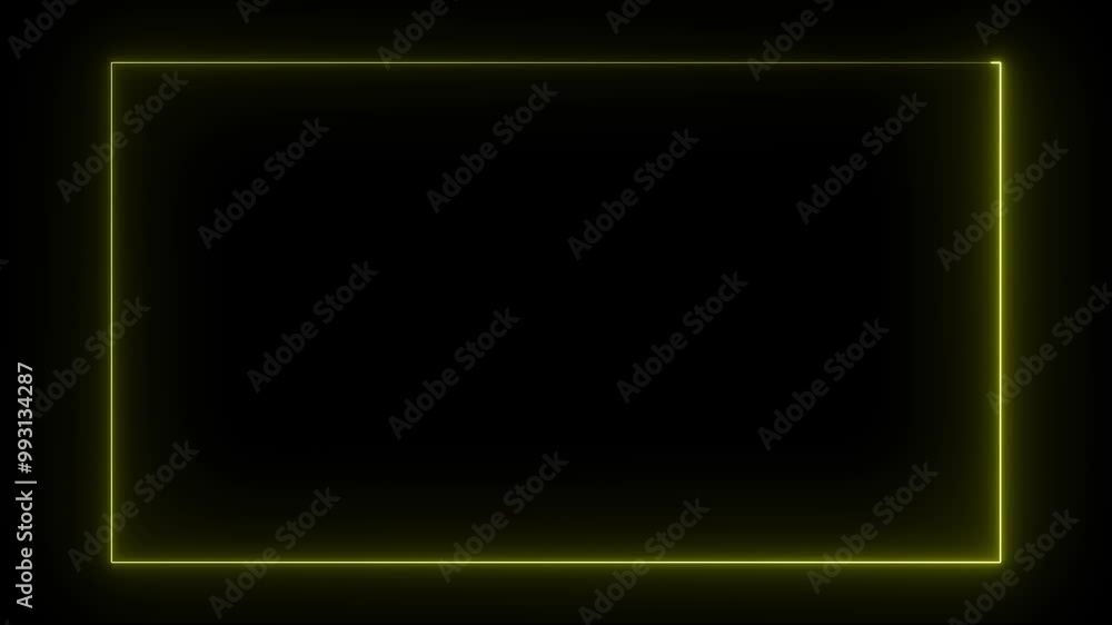 Poster abstract glowing neon rectangle border frame in the shape rectangle glowing and futuristic energy li