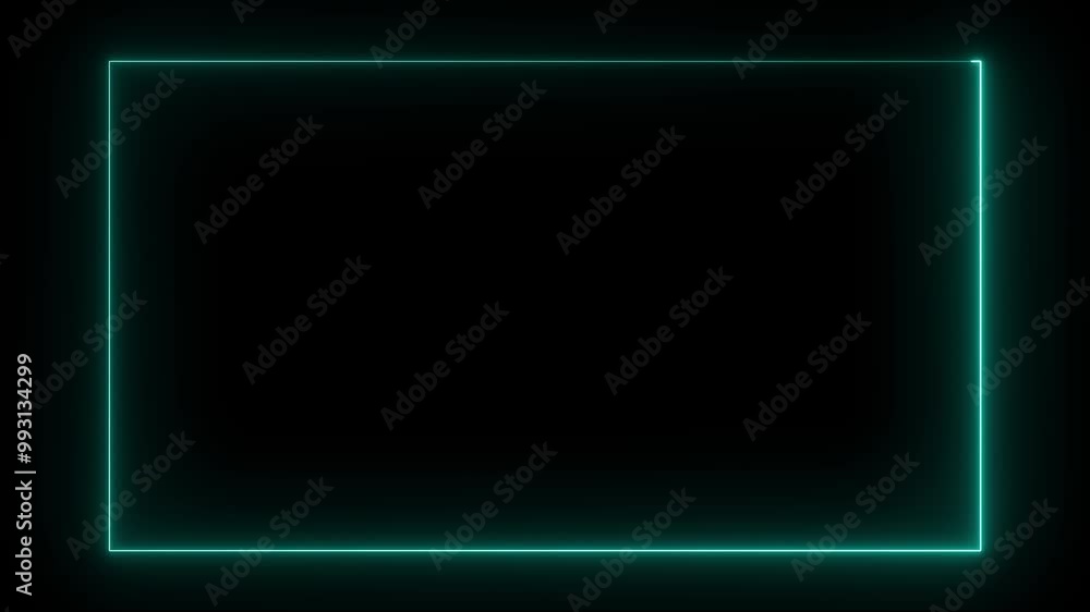 Poster abstract glowing neon rectangle border frame in the shape rectangle glowing and futuristic energy li