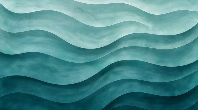 A smooth and grainy gradient texture with an abstract wave pattern in teal tones, perfect for retro summer designs, blending noise effects for a nostalgic yet modern feel