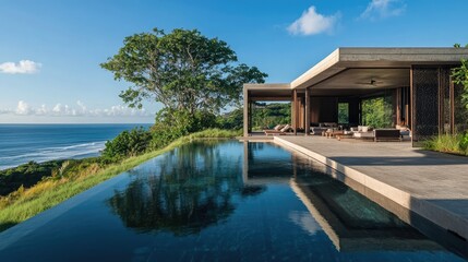 Remote island getaway with a luxurious open-air design and unobstructed ocean vistas