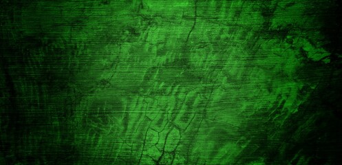 the long wall background is green, blank uncoated canvas or scrim for background long and wide panoramic banner background from rough linen dark green cloth or burlap