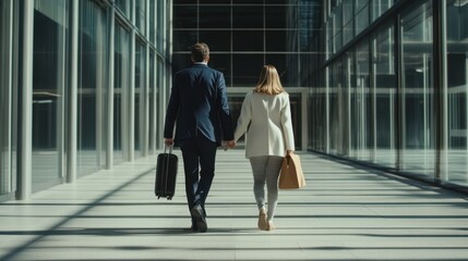 The Couple Walking Together