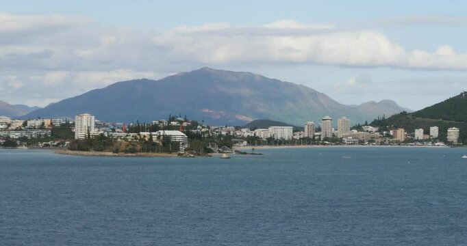 Noumea the largest francophone city in Oceania, New Caledonia.Panoramic view