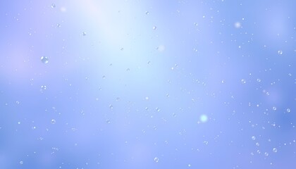 Fototapeta premium Cosmic Floating Particles Reflecting Light in a Blue and Lavender Gradient