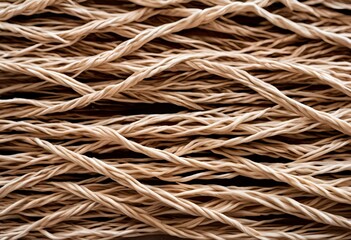 Image of intertwined rattan vines, resembling a rope, showcasing natural curves and intricate patterns.
