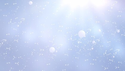 Floating Particles in Soft Blue and Lavender Light Beams