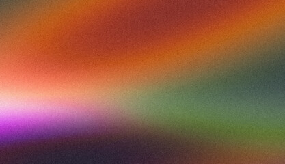 Grainy orange purple blue green gradient background, smooth noise texture cover header poster backdrop design