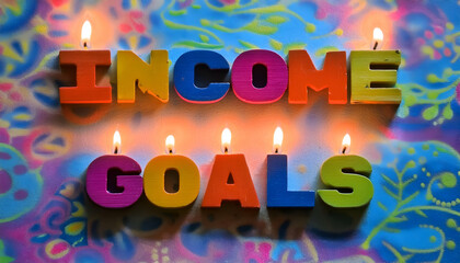 INCOME GOALS word