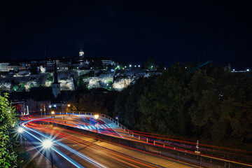 night traffic at night
