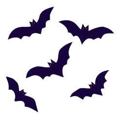 Halloween Bat Silhouette Collection