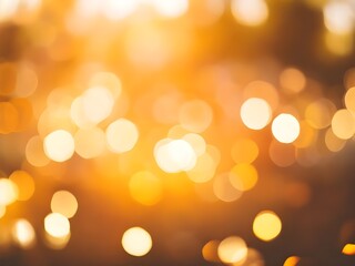 Obraz premium Blurred abstract golden bokeh light Smooth background