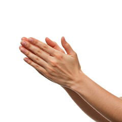 Hands in Applause on Transparent Background