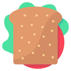 sandwich flat vector icon