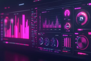 Fototapeta premium Stock Market and Forex Trading Graph Background with Financial Data
