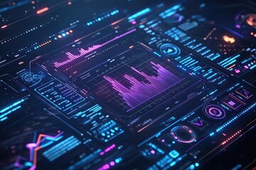 Obraz premium Stock Market and Forex Trading Graph Background with Financial Data