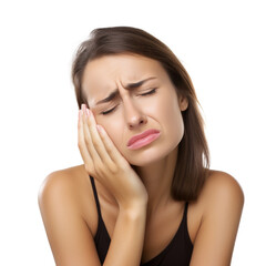 Fototapeta premium Young Woman Suffering from Toothache Pain