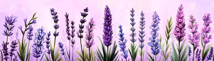 Naklejka premium Lavender and plum gradient background with subtle textured overlays adding depth and visual interest, creating a beautifully balanced abstract scene with a sense of elegance