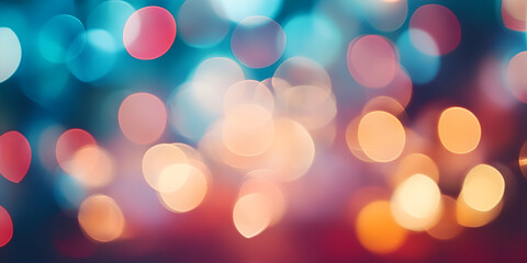 Fototapeta premium Soft Pink and Gold Bokeh Lights Abstract Background
