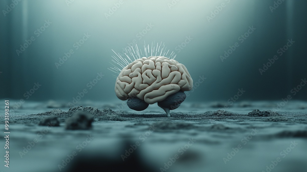 Poster conceptual brain representation in surreal environment