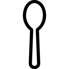 Simple vector icon spoon, soup spoon