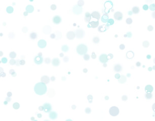 Snow on a transparent background. White blue decorative elements.