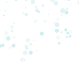 Snow on a transparent background. White blue decorative elements.