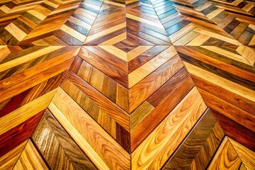 Elegant Wood Parquet Tile Flooring Design for Modern Interiors and Home Renovation Projects