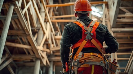 The Worker in Construction Site