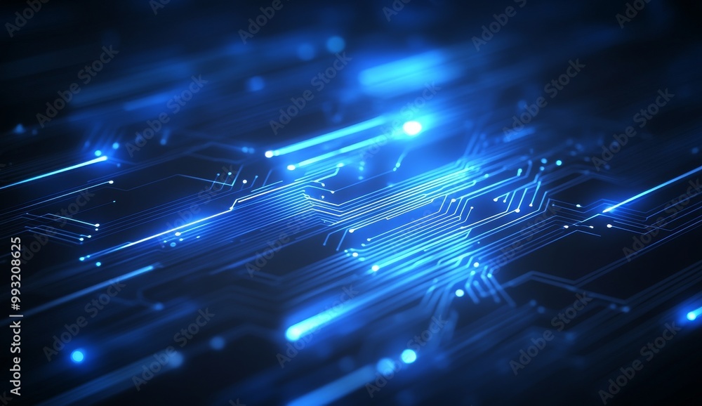 Poster physicists use quantum computing to model glowing electronic circuits.