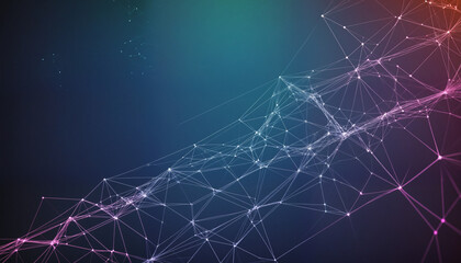 abstract network of web connections, internet, deep web, colorful technology