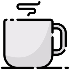 espresso filled outline vector icon