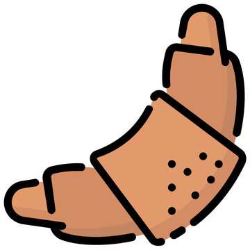 recommend clip art: croissant filled outline vector icon