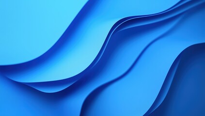 Obraz premium A blue wave with a blue background